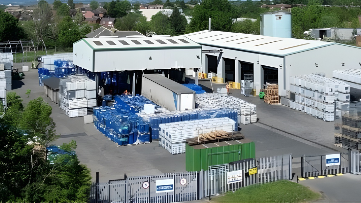 Agilyx and GreenDot facility showing recycled plastics operations at an industrial site in Europe