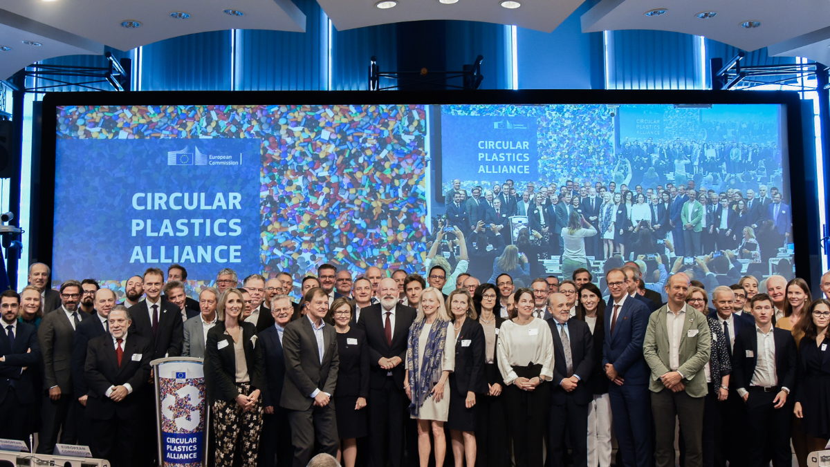 Industry leaders gather at a Circular Plastics Alliance event in Europe